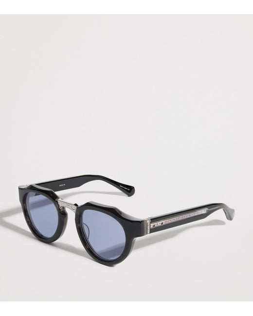 Matsuda Blue M1037 Round Sunglasses for men