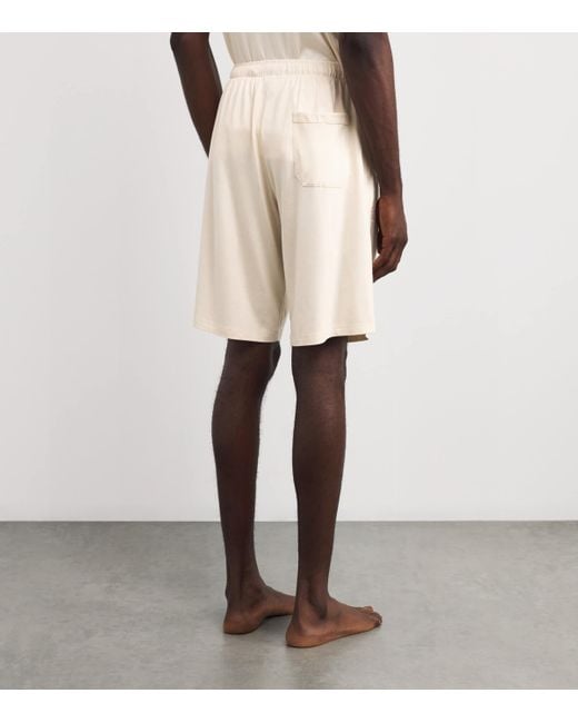Derek Rose Natural Basel Lounge Shorts for men