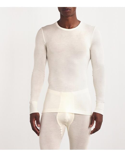 Hanro White Thermal Tee for men