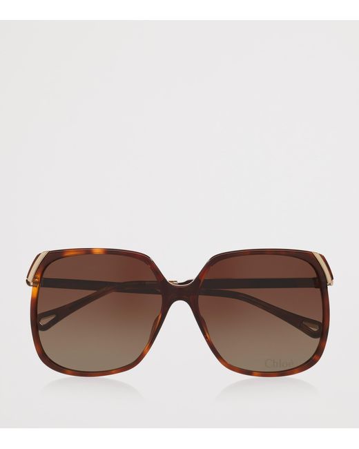 Chloé Brown 06N000560 Rectangle Sunglasses