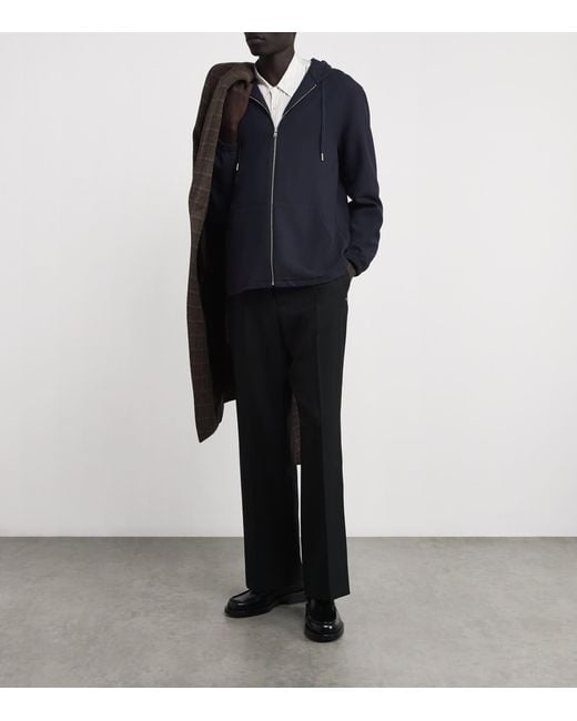 Sandro Blue Zip-Up Hoodie for men
