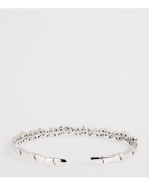 Suzanne Kalan White And Diamond Classic Sparkler Bangle