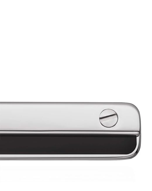 Cartier White Stainless Steel Santos De Tie Clip for men