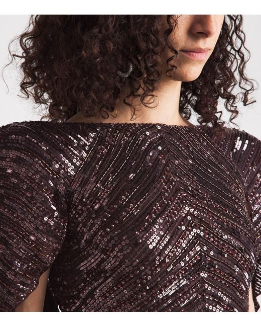 Jenny Packham Brown Sequin Sakari Gown