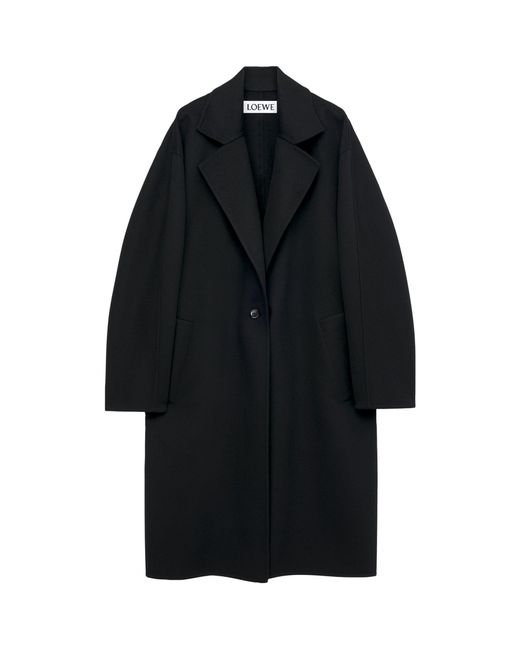 Loewe Black Wool-cashmere Coat
