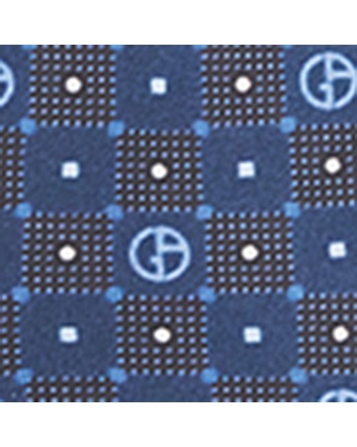 Giorgio Armani Blue Silk Jacquard Tie for men