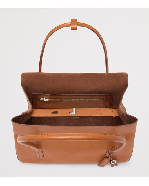 Tom Ford Brown Large Leather Eclipse Shoulder Bag