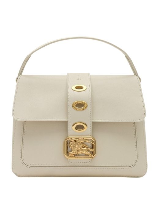 Burberry Natural Small Leather Rider Bag