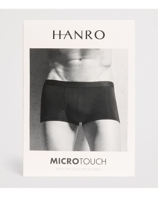 Hanro Blue Micro-Touch Boxer Briefs for men
