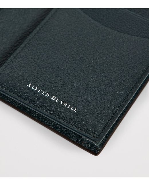 Dunhill Brown Leather Century Card Holder for men