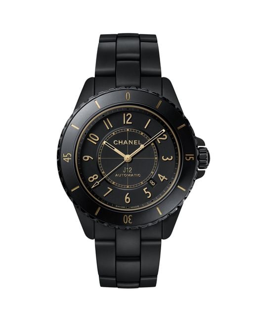 Chanel Black Ceramic And Steel J12 Golden Calibre 12.1 Watch
