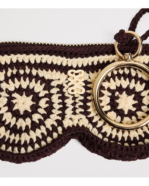 Sandro White Crochet Glasses Case