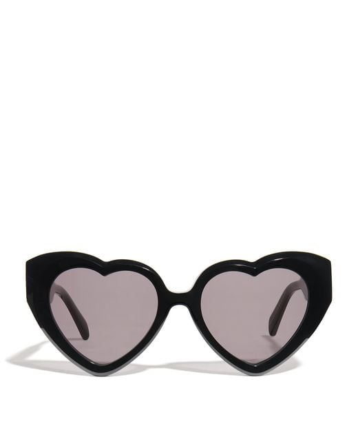 Maje Brown Heart-Shaped Sunglasses