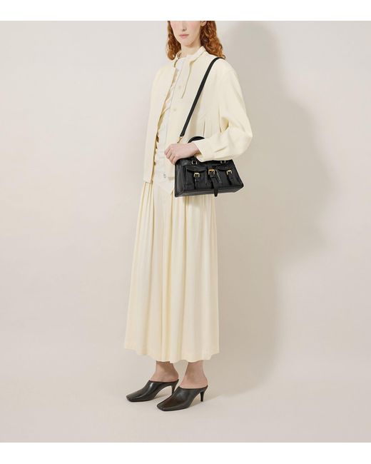 Mulberry Black Small Leather Roxanne Top-Handle Bag