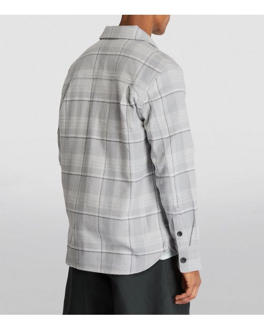 PAIGE Gray Organic Cotton Wilbur Overshirt for men