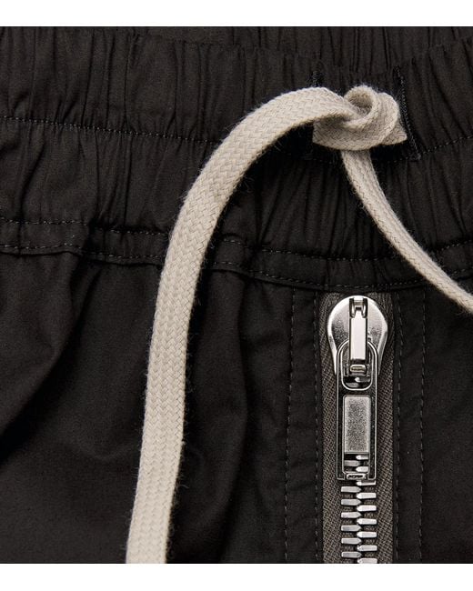 Rick Owens Black Belas Cargo Trousers for men