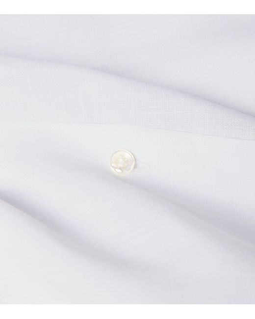 Giorgio Armani White Linen Shirt for men