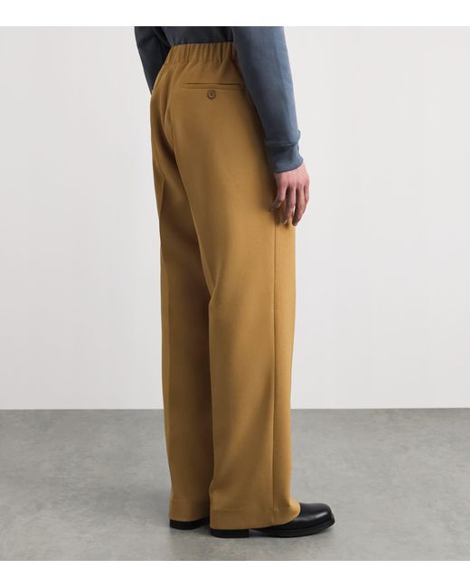 Sandro Natural Jersey Wide-Leg Trousers for men