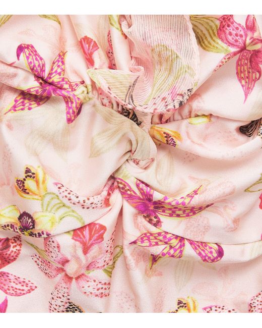 PATBO Pink Ruffled Orchid Bloom Swimsuit