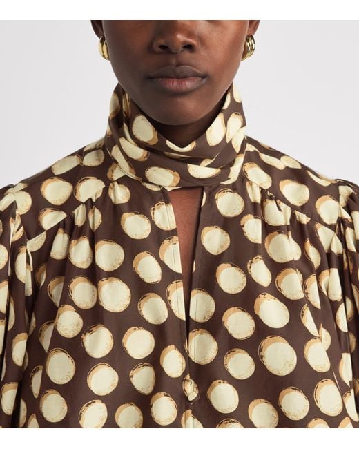 ALÉMAIS Natural Cotton-Silk Paula Blouse