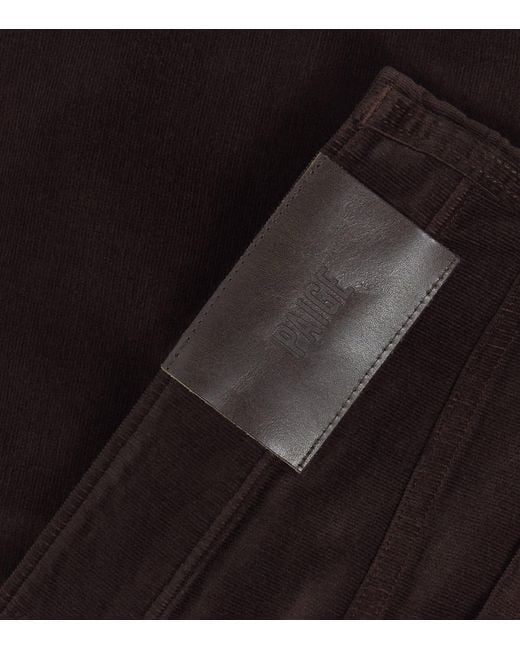 PAIGE Black Corduroy Federal Slim-Straight Jeans for men