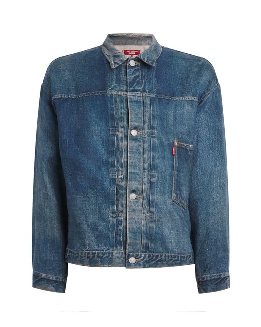 Junya Watanabe Blue X Levi's Distressed Denim Jacket for men
