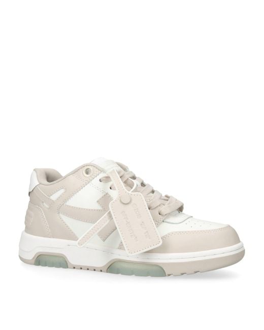 Off-White c/o Virgil Abloh White Leather Out Of Office Sneakers