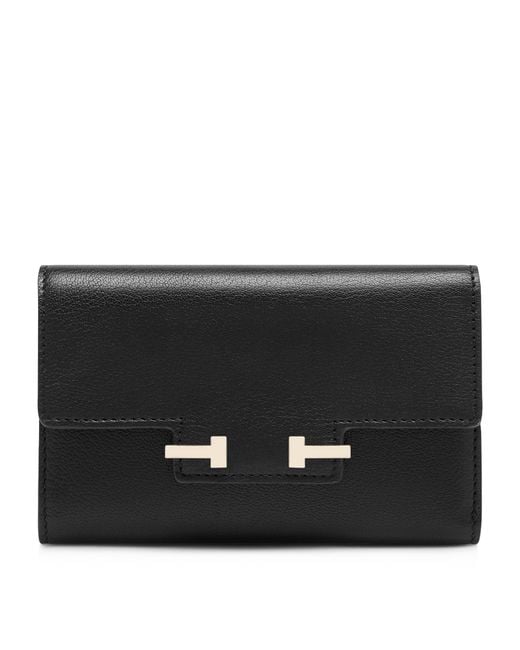 Tom Ford Black Leather Aube Wallet
