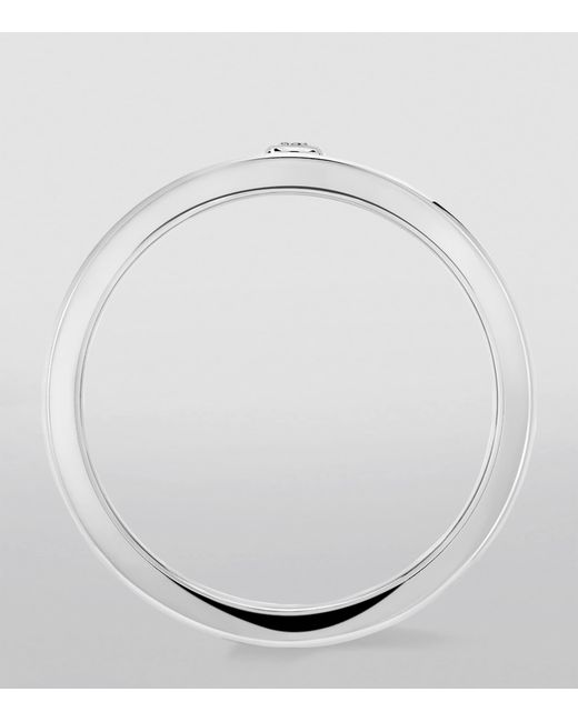 Messika White Move Titanium Brushed Titanium And Diamond Ring
