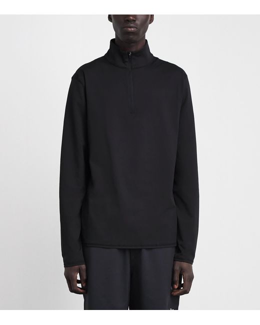 vuori Black Quarter-Zip Ponto Sweatshirt for men