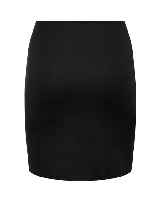 Hanro Black Satin Deluxe Underskirt
