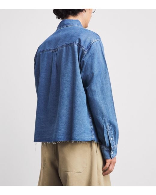 About Blank Blue Cotton Varsity T-Shirt for men