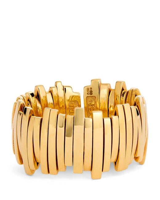 Suzanne Kalan Metallic Golden Jagged Wide Band