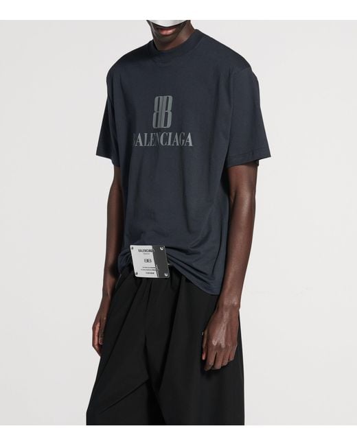 Balenciaga Blue Regular Fit Trousers for men