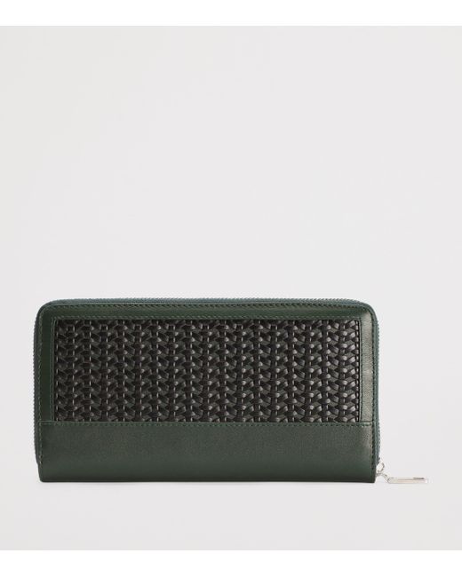 Dolce & Gabbana Black Calfskin Plongé Zip-Around Wallet for men