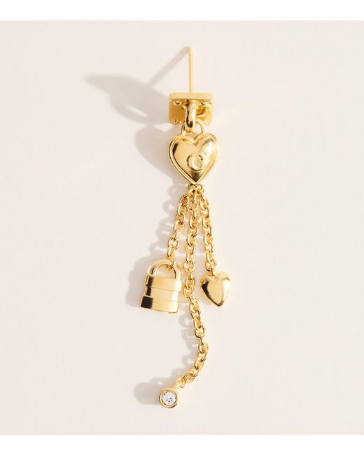 Chloé Metallic Mini Paddington Drop Earrings