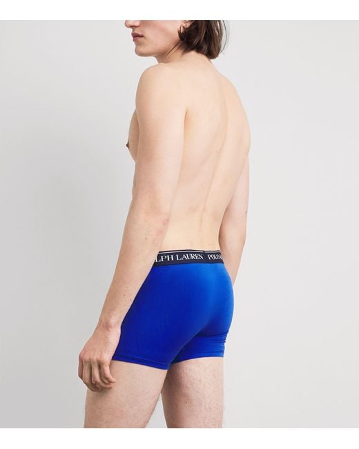 Polo Ralph Lauren Blue Stretch-Cotton Classic Trunks for men