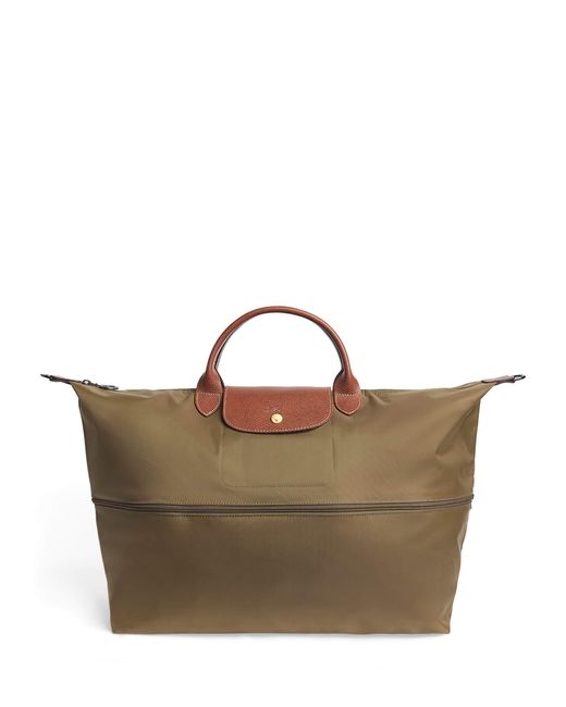 Longchamp Brown Expandable Le Pliage Original Travel Bag