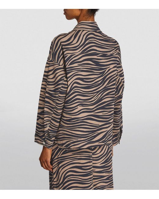 MAX&Co. White Zebra Print Jacket