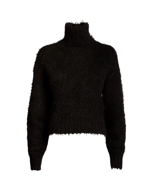 Rag & Bone Black Dillon Rollneck Sweater