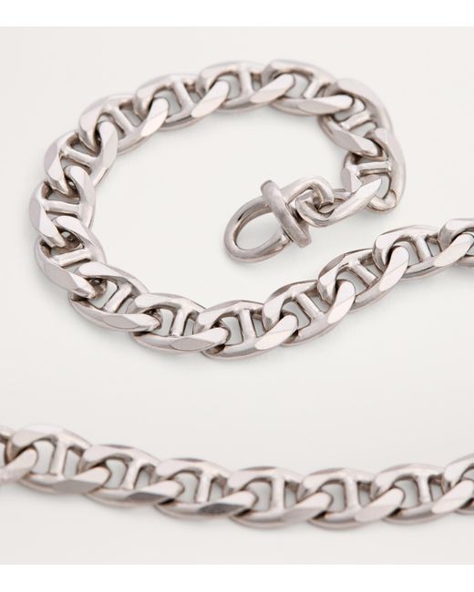 Tom Wood Metallic Sterling Jude Chain Bracelet for men