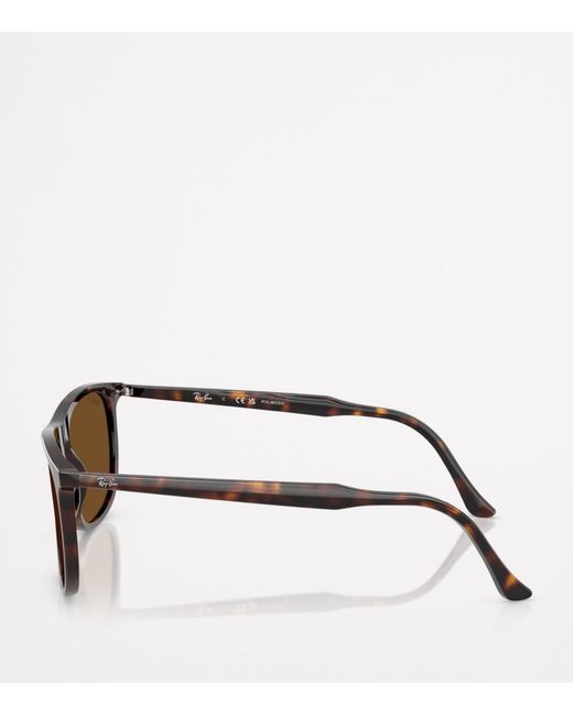 Ray-Ban Brown Rb2216 Rectangle Sunglasses