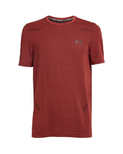 Under Armour Red Grid T-Shirt for men