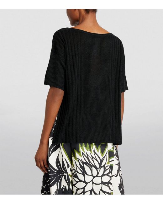 MAX&Co. Black Linen-blend Sweater