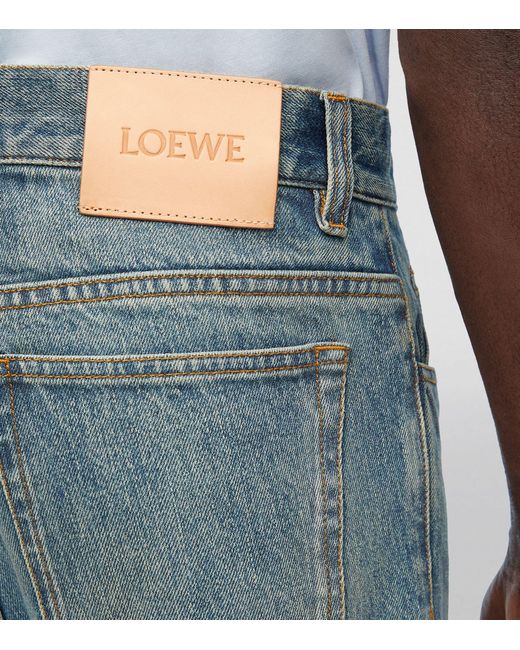 Loewe Blue Faded Bootcut Jeans for men