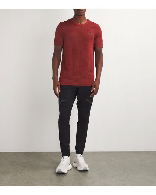 Under Armour Red Grid T-Shirt for men