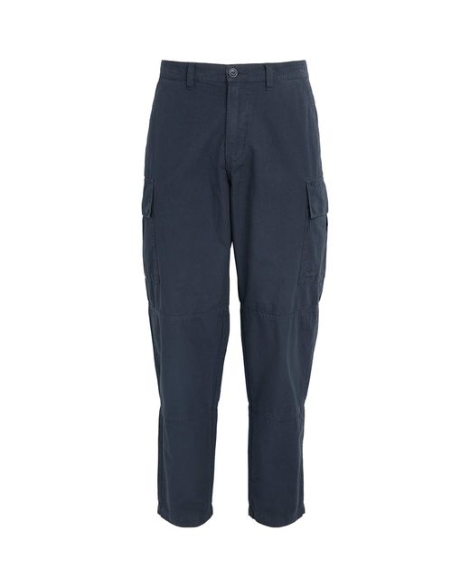 Barbour Blue Ripstop Essential Cargo Trousers for men