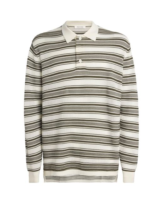 Wales Bonner Gray Wool-Blend Samuel Polo Sweater for men