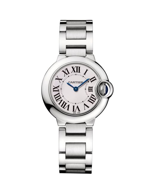 Cartier Metallic Stainless Steel Ballon Bleu De Watch