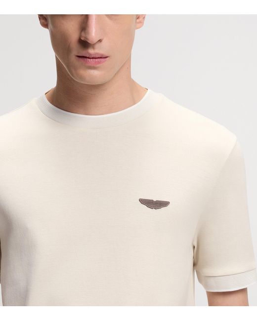 Boss White X Aston Martin Cotton-Wool T-Shirt for men